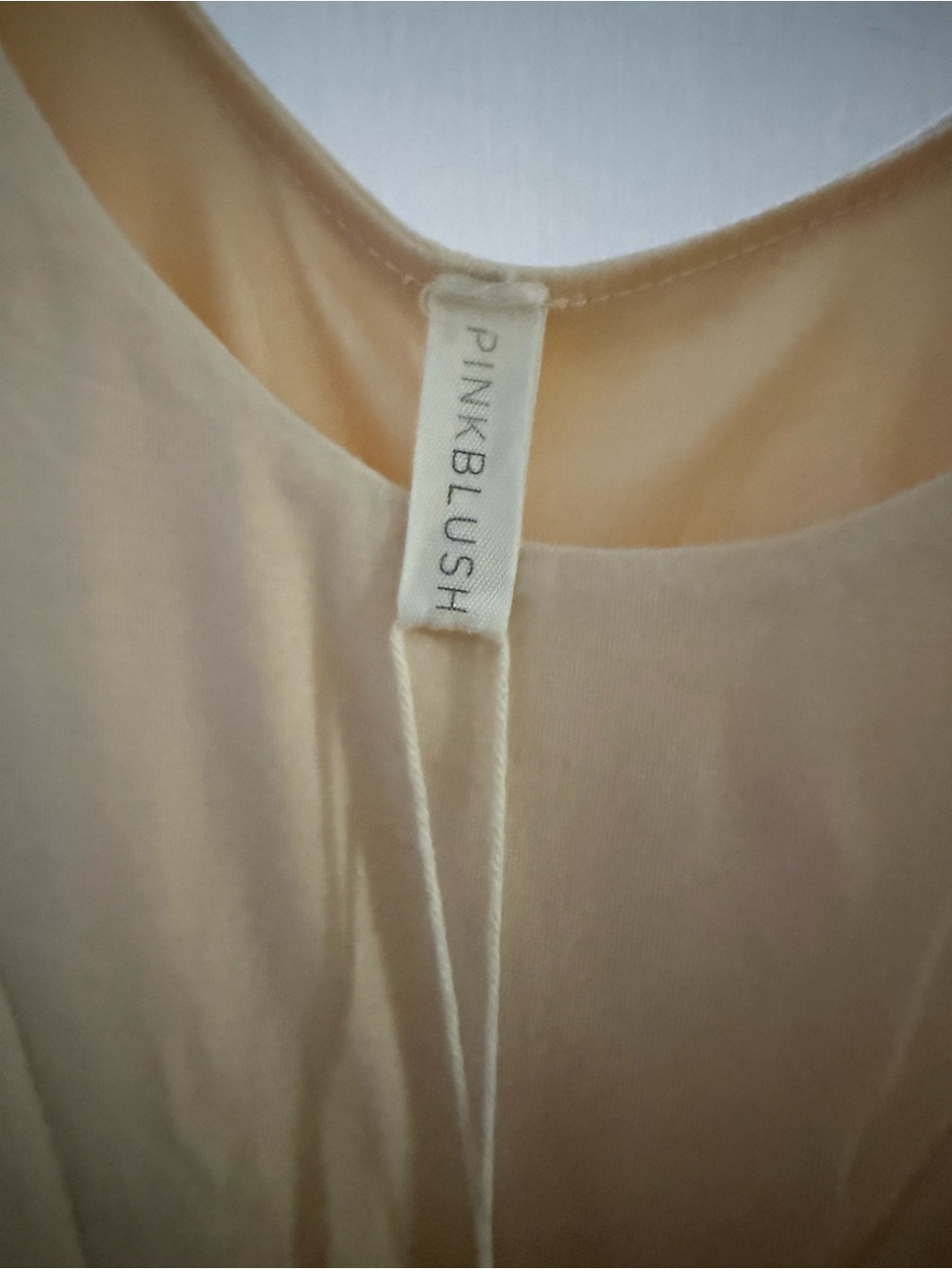 Pinkblush Cream Maxi Dress